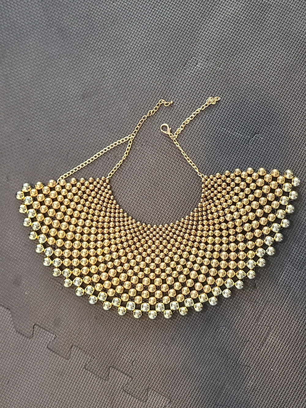 Elegant Gold Statement Bib Necklace - Women Jewelry